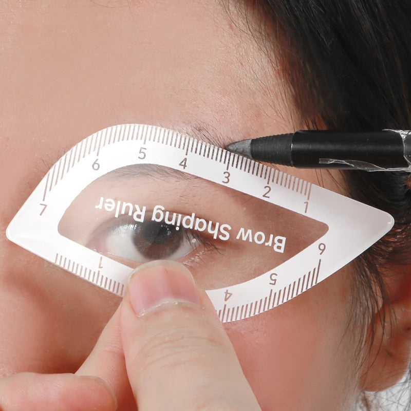 1PC Brow Mapping Ruler Eyebrow Shaping Ruler 1 Minute Fast Drawing Design Brow Easy Tool Microblading Permanent Mekup Stencils