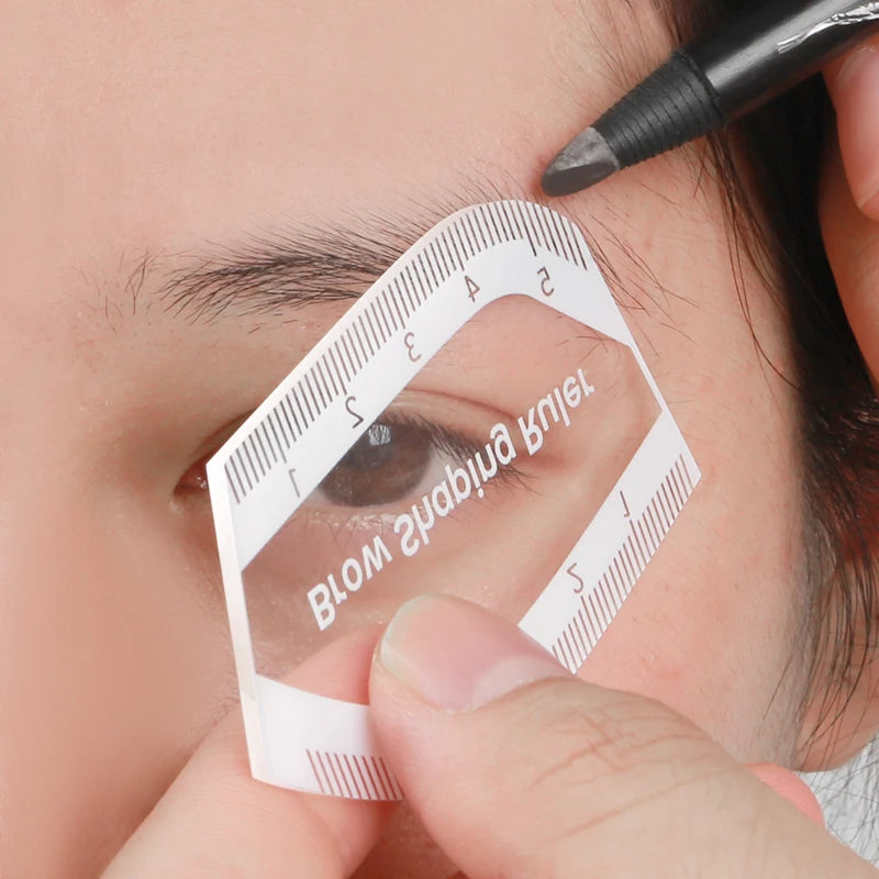 1PC Brow Mapping Ruler Eyebrow Shaping Ruler 1 Minute Fast Drawing Design Brow Easy Tool Microblading Permanent Mekup Stencils