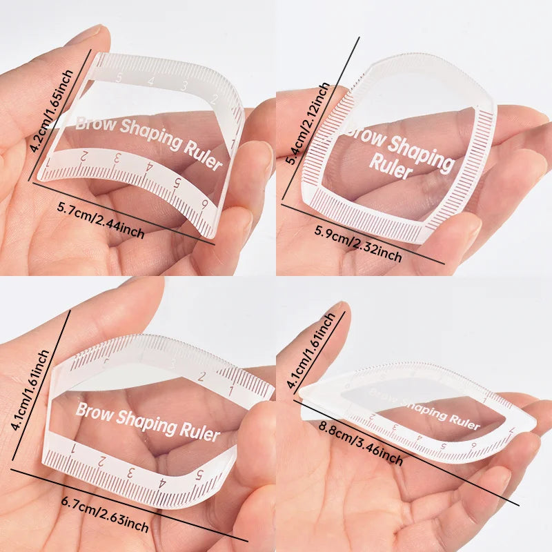 1PC Brow Mapping Ruler Eyebrow Shaping Ruler 1 Minute Fast Drawing Design Brow Easy Tool Microblading Permanent Mekup Stencils