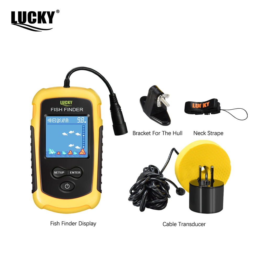 "Portable Sonar for Fishing - Fish and Depth Detectors