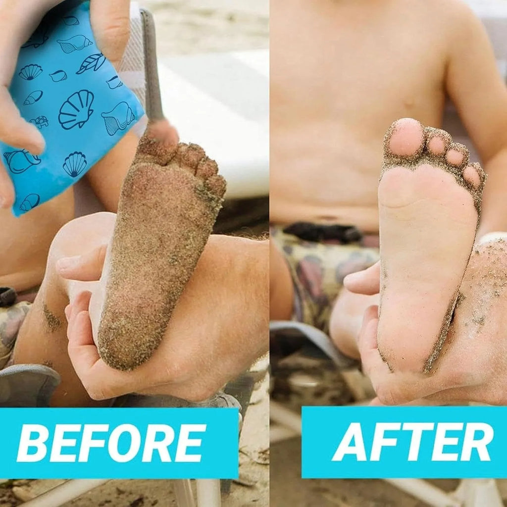 Beach Vacation Essentials Sand Remover Bag Magic Sand Wipe Off Mitt Travel Must Haves for Surfing Swimming Camping Gadgets