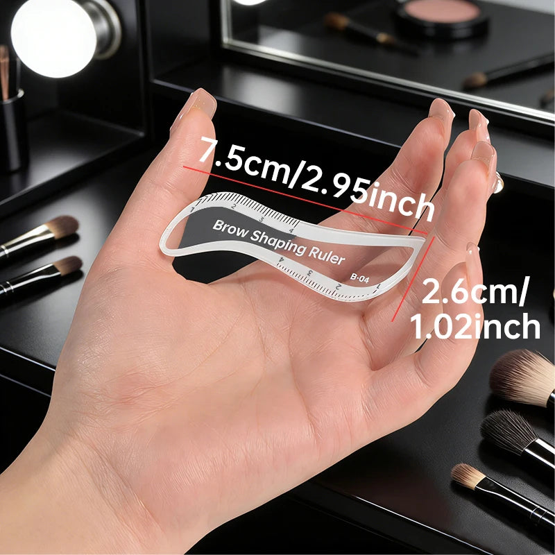 Brow Mapping Ruler Eyebrow Shaping Ruler 1 Minute Fast Drawing Design Brow Easy Tool Microblading Permanent Mekup Stencils