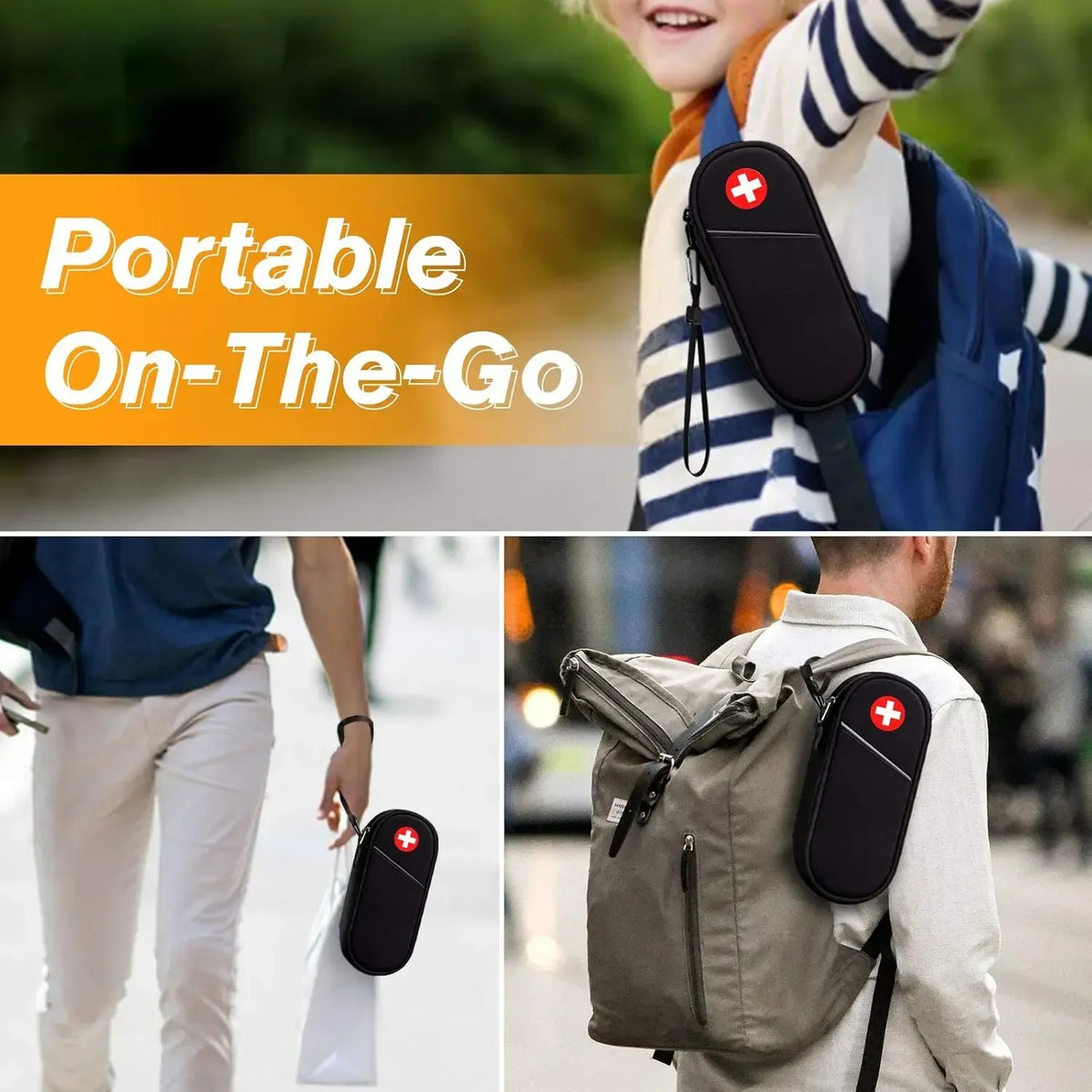 Travel Medication Organizer Bag for Emergency Medical Supplies  2 EpiPens Insulated Pouch Survival Kit  Camping Equipment